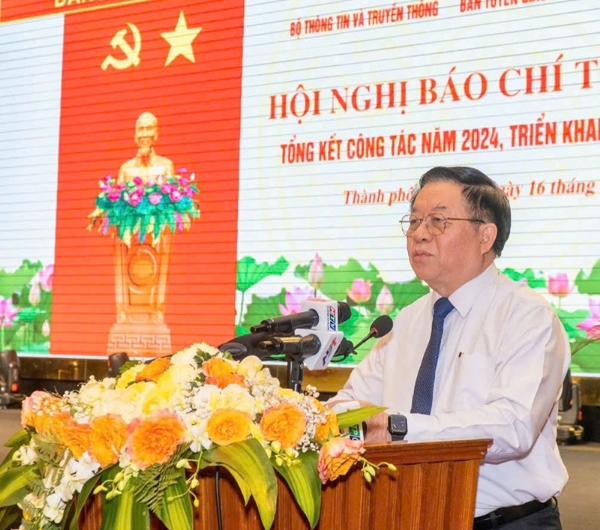 Hình ảnh cho bài viết Hội nghị báo chí toàn quốc tổng kết công tác năm 2024, triển khai nhiệm vụ năm 2025